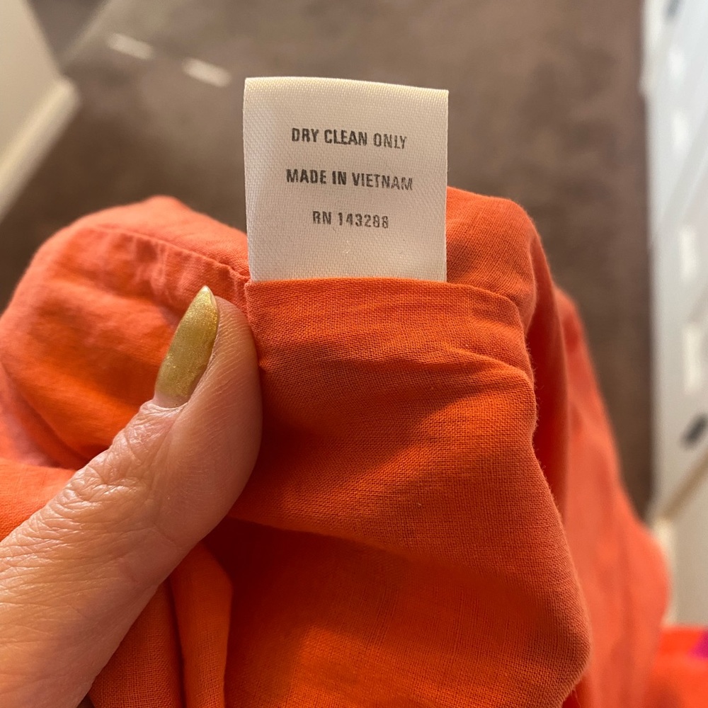 LaRoque for Belk Pink Orange Shawl Collar Dress Peter Pan Collar 50s 50s Retro 6 - Picture 12 of 14